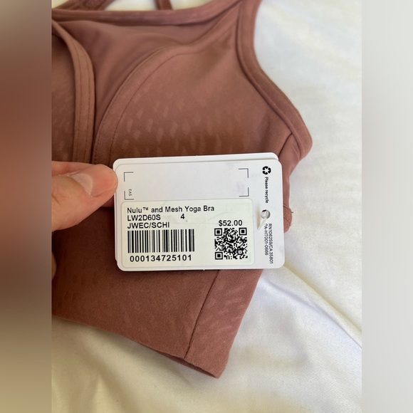 Lululemon Nulu™ and Mesh Yoga Bra *Light Support, A/B Cups, Size 4 - Picture 3 of 7